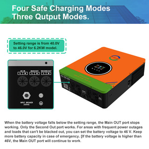 อินเวอร์เตอร์พลังงานแสงอาทิตย์ E-SUN 6.2KW 24/48V 120A MPPT ไฮบริด เฟสเดียว 220V/380V 50/60Hz - Product Image 5