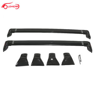 2 barres transversales <span class=keywords><strong>de</strong></span> <span class=keywords><strong>toit</strong></span> pour Lexus 2022-2024 LX600 LX 600, rails latéraux encastrés, barres transversales pour boîte <span class=keywords><strong>de</strong></span> <span class=keywords><strong>toit</strong></span>, <span class=keywords><strong>porte</strong></span>-vélos, noir - Product Image 1