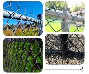 Thép PVC tráng Chuỗi liên kết hàng rào dễ dàng lắp ráp thân thiện với môi trellis đường lái xe hàng rào gặm nhấm bằng chứng 5mm Lưới 2m - Product Image 6