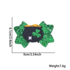 Pinzas y Lazos para el Cabello con Trébol de San Patricio para el Festival Irlandés - Product Image 2