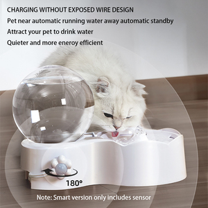 Fuente de agua automática para gatos con <span class=keywords><strong>grifo</strong></span>, dispensador de agua para perros con filtro transparente, <span class=keywords><strong>bebedero</strong></span> con Sensor para mascotas, Alimentador automático para beber - Product Image 4
