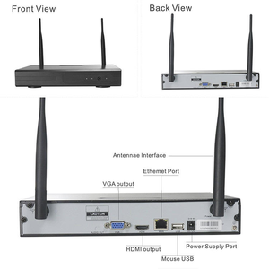 Système de caméra CCTV Wifi TSEye 4CH 1/2/5MP, vision nocturne couleur, détection de mouvement, caméra de sécurité réseau étanche IP67 - Product Image 5