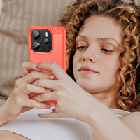 Étui de téléphone portable à texture de dessin de fil brossé pour Redmi Note 14 4G résistant aux chutes et aux chocs accessoires de téléphone de haute qualité