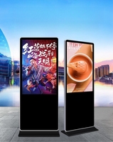 Écran tactile LCD numérique de 55 pouces pour intérieur et extérieur, totem publicitaire, kiosque sur pied pour la publicité