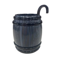 Verre à shot mini baril 25 ml, PP+PS, design avec crochet de suspension, incassable de qualité alimentaire, couleurs et logo personnalisables pour les jeux de bar et les soirées