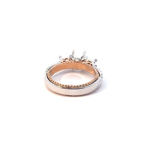 Firstmadam tùy chỉnh 18K Rắn vàng kim cương Wedding Band Nhẫn núi - Product Image 3