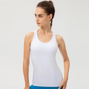 Vêtements d'entraînement pour femmes Débardeur sans manches respirant Sports Gym Running Racer Back Tank Top Women's Top Fitness Workout T Shirt - Product Image 5