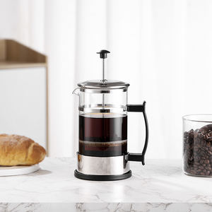 Customieze-cafetera de vidrio resistente al calor de 600ml, máquina de café de Prensa <span class=keywords><strong>Francesa</strong></span> transparente, gran oferta - Product Image 5