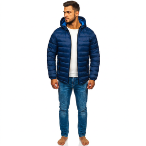 Chaqueta de Invierno Personalizada con Logotipo para Hombre, Chaqueta Bomber Acolchada con Bolsillo, Chaqueta Acolchada con Estampado OEM de Talla Grande - Product Image 1