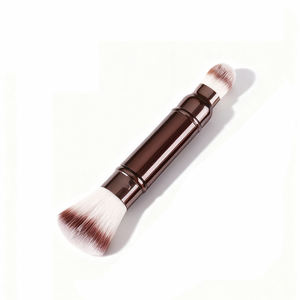 แปรงแต่งหน้าแบบสองหัว หัวแปรงทรงนาฬิกาทราย ขนแปรงสังเคราะห์ ด้ามจับโลหะ สำหรับ<span class=keywords><strong>ปัด</strong></span><span class=keywords><strong>แก้ม</strong></span>  รับดรอปชิปปิ้ง  รับผลิตแบรนด์ OEM - Product Image 4