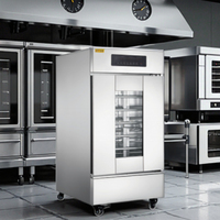 MILDRICH Appareil de fermentation de la pâte pour boulangerie commerciale, contrôle tactile, thermostat réglable, contrôle de l'humidité, 6 étagères, multi-tension