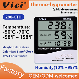 VICI 288-CTH Household Temperatura Interior Umidade Teste Termômetro Higrômetro - Product Image 2