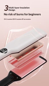 Lisseur infrarouge prêt à être expédié, plaques en titane, chauffage en céramique pour un chauffage rapide, crée des styles raides et bouclés - Product Image 3
