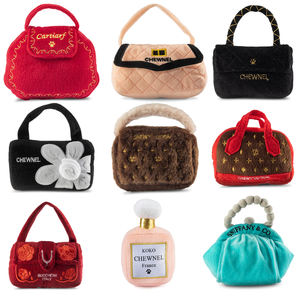 Giocattolo per Cani di Alta Qualità Ecologico in Peluche con Suoni Squittenti Unici Borse e Portafogli alla Moda - Product Image 1