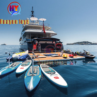 Drop stitch sur mesure DWF matériel bateau eau flottant air ponton gonflable dock plate-forme de pont