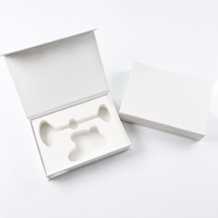 Boîte d'emballage cadeau de luxe personnalisée avec logo blanc et fermeture magnétique pour ensemble de soins de la peau, rouleau de jade et pierre Gua Sha