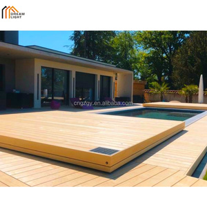 <span class=keywords><strong>Couverture</strong></span> de piscine coulissante extérieure en aluminium personnalisée pour piscine/<span class=keywords><strong>SPA</strong></span>/bain à remous - <span class=keywords><strong>Couverture</strong></span> de terrasse motorisée imperméable, anti-poussière et durable - Product Image 4