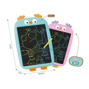 ชุดกระดานวาดรูปการ์ตูนแบบนำกลับมาใช้ใหม่ได้แผ่นวาดภาพสเก็ตช์ภาพสำหรับของเล่นเด็กแผ่นเขียน LCD สี<span class=keywords><strong>นก</strong></span><span class=keywords><strong>ฮูก</strong></span> - Product Image 3