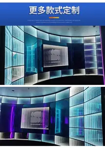 Các Nhà Sản Xuất Tùy Chỉnh Bán Buôn Trang Trí Tường Neon Ánh Sáng LED 3D Infinity Multilayer Gương RGB Abyss Neon Ánh Sáng