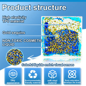 एचएफ मोंटेसरी शैक्षिक सीखने खिलौना संवेदी बीन बैग ग्लिटर आकार बच्चों के लिए कस्टम स्क्विशी खिलौने 3 डी नरम pvc - Product Image 4