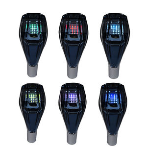 Pomo de Cambio de Marchas de Coche Manual de Cristal con Retroiluminación LED Acrílica y Logotipo Personalizado con Ajuste Universal - Product Image 1