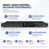 Processeur audio DSP Crossover LD448, processeur de haut-parleurs professionnel, équipement audio, système audio numérique professionnel