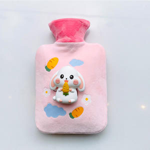 Sac à eau chaude mignon de célébrité d'Internet kawaiii sac à eau chaude de couverture stéréoscopique de lion jaune - Product Image 6