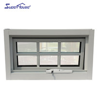 AS2047 auvent rival en bois d'aluminium insonorisé de conception standard australien fenêtre d'auvent d'opérateur de fenêtre