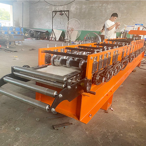 Hochwertige tragbare Stehfalz-Rollformmaschine für Dachentwässerung aus verschiedenen Materialien (0,3-1,2 mm) mit CE- und <span class=keywords><strong>ISO</strong></span>-Garantie - Product Image 3
