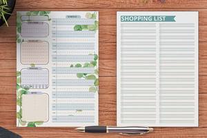 L'impression personnalisée peut déchirer le planificateur de repas quotidien liste de choses à faire liste d'épicerie du réfrigérateur bloc-notes collants - Product Image 6