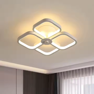 Hiện Đại Ưa Thích LED Trần Đèn Vuông Bắc Âu Kim Loại Trong Nhà Trang Trí Tuôn Ra Gắn Ánh Sáng Cho Phòng Ngủ Cloakroom Ánh Sáng Lạ Mắt Bảng Điều Chỉnh - Product Image 2