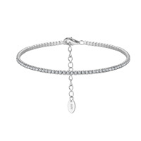 Bijoux haut de gamme en argent Sterling 925 Hip-hop Bracelet à la mode carré Zircon polyvalent neutre bijoux d'anniversaire pour femmes