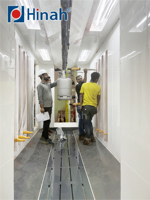 Ligne de revêtement de poudre d'époxyde de couleur de surface métallique systèmes de peinture
