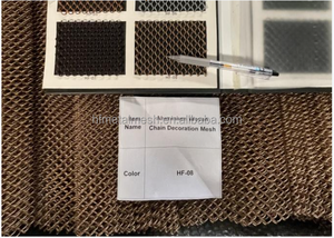 <b>Metal</b> Coil Chain Link Plain Weave Mesh Suspended Curtains with Customizable Options - Product Image 3