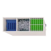 Équipement d'aquaculture Biofloc, filtre pour bassin à carpes koï, lit fluidisé en PP de qualité alimentaire, débit de 30 m³/h, alimentation par gravité, pisciculture
