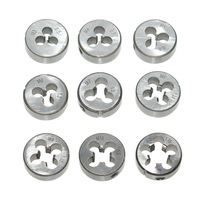 Juego de Matrices Circulares Industriales para Roscado de Roscas, de M3 a M12, Paso Grueso, Rosca Derecha, de Acero, para Herramientas de Roscado