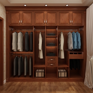 Armoire <span class=keywords><strong>sur</strong></span> mesure haut de gamme en bois massif pour villa, <span class=keywords><strong>dressing</strong></span> avec coiffeuse et rangement de luxe - Product Image 3