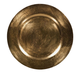 Assiette de Présentation Ronde en Métal Plaqué Or de Luxe – Vente en Gros, Plateau Décoratif pour Mariages, Fêtes et Maison - Product Image 2