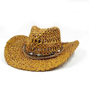 Custom New Arrival Summer Straw Cowboy <b>Hat</b> <b>for</b> Women Men Beach Traveling Sun Shade - Product Image 1