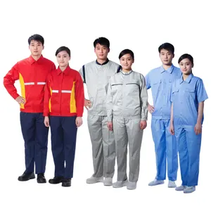 Vêtements de travail colorés et durables OEM, uniforme antistatique pour les ateliers d'électronique et les travailleurs d'usine, vêtements de travail de sécurité