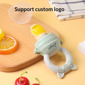 <span class=keywords><strong>Anneau</strong></span> de <span class=keywords><strong>dentition</strong></span> et sucette d'alimentation pour bébé, pour fruits et légumes, dispositif d'alimentation complémentaire, rose et vert - Product Image 1