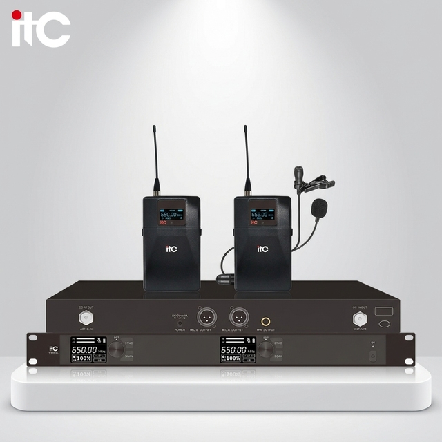 Wireless UHF Omni-directional Lavalier Lapel Microphone-Lightweight Condenser XLR Noise Cancelling Aluminium Alloy Plastic