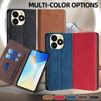 Étui de téléphone en cuir classique pour Itel A70 S23 Plus 4G S23 4G Plus 4G Vision 1 Pro avec rabat magnétique, haute qualité
