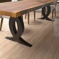 Pieds de table en fonte industriels modernes pour meubles de bureau et de maison Cadres de table en métal pour la salle à manger Café Pata De Mesa Pieds de table en fer pour
