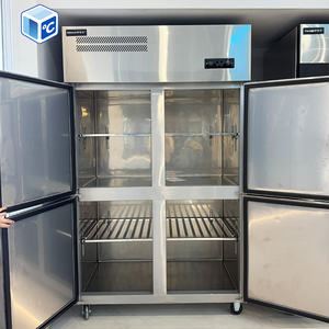 Réfrigérateur de cuisine en acier inoxydable <span class=keywords><strong>le</strong></span> <span class=keywords><strong>moins</strong></span> <span class=keywords><strong>cher</strong></span>, refroidissement direct, double température, vertical, <span class=keywords><strong>congélateur</strong></span> commercial pour la viande - Product Image 2