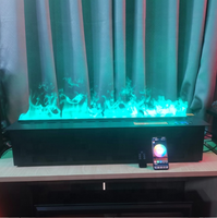Pas cher Décor Flamme 3D Led Lumière Atomisation Eau Vapeur Feu Électrique Insert Vapeur Cheminée