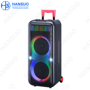 Sản Xuất Trực Tiếp 2x8 Inch Kép Loa Siêu Trầm Karaoke Loa Thiết Lập Máy Tính Di Động Hệ Thống Với Không Dây Mic & RGB LED Chiếu Sáng - Product Image 1