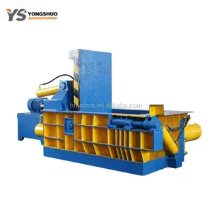 horizontal main cylinder hydraulic used beverage cans scrap metal compress compactor baling press machine