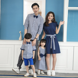 Personalizado mamá <span class=keywords><strong>y</strong></span> yo papá e hijo estatuilla <span class=keywords><strong>camiseta</strong></span> pantalones hija vestido familia juego trajes diseño privado Logo ropa - Product Image 4