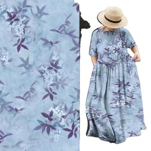 Thời trang cô gái in dệt Rayon vải đầm làm từ polyester cho hàng may mặc - Product Image 2